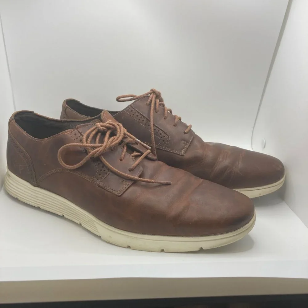 Timberland Franklin sensorflex comfort shoe brown oxford lace up sneaker 13